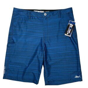 Pelagic Evolve Hybrid Shorts 36 Blue Fishing NEW
